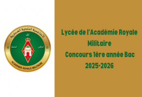 Concours 1ère année Bac Lycée de l'Académie Royale Militaire 2025-2026