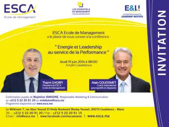 Conférence « ENERGIE & LEADERSHIP AU SERVICE DE LA PERFORMANCE »