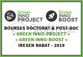 Bourses de Doctorat et Post-Doctorat pour les projets « Green Inno-PROJECT » et « Green Inno-BOOST » 2019