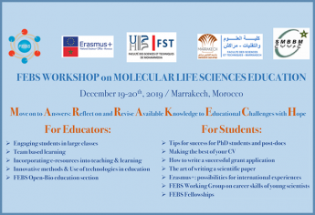 FEBS Workshop sur l'enseignement des sciences de la vie moléculaire à Marrakech