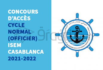 Concours d'accès au cycle normal de l'ISEM Casablanca 2021-2022