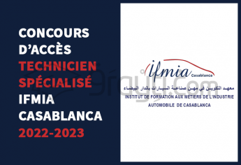 Concours d'accès au cycle Technicien Spécialisé de l'IFMIA Casablanca 2022-2023