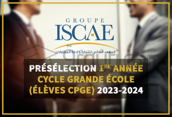 Présélection du concours 1re année du cycle Grande École du Groupe ISCAE (élèves CPGE) 2023-2024