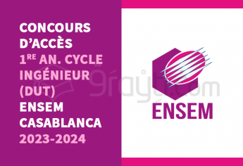 Concours 1re année cycle d'ingénieur (titulaires DUT) de l'ENSEM Casablanca 2023-2024