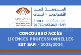 Concours Licences Professionnelles de l'EST Safi 2023-2024