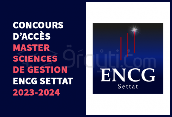 Concours Master en Sciences de Gestion de l'ENCG Settat 2023-2024