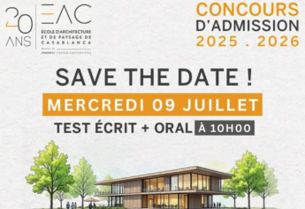 Concours d’admission – École d’Architecture et de Paysage de Casablanca (EAC)