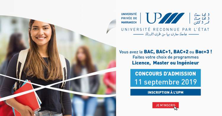 Concours d'admission à l'UPM - Mercredi 11 Septembre 2019