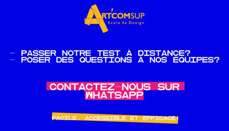 Concours d'admission Art'Com Sup 2020