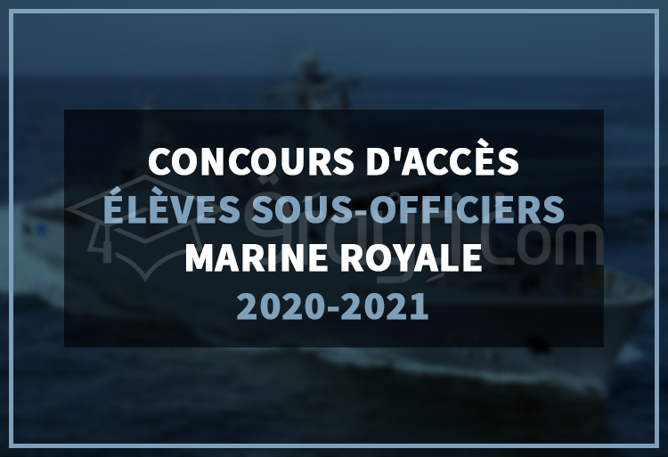 Concours d'accès au cycle des Élèves Sous-Officiers de la Marine Royale 2020-2021