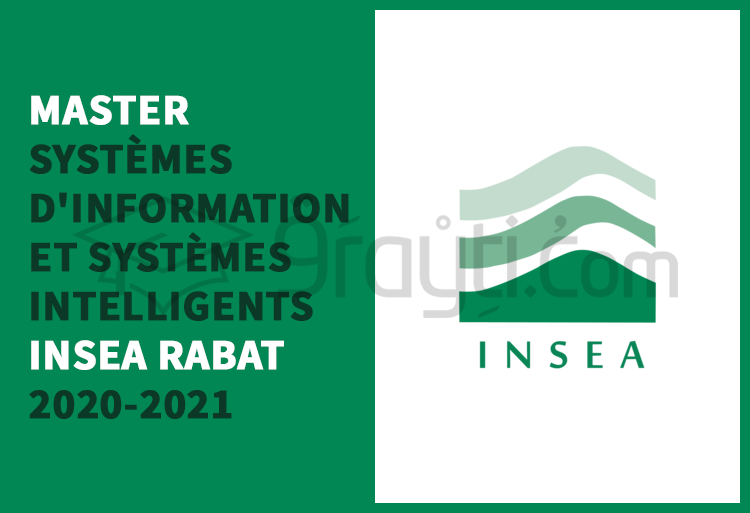 Concours d'accès au Master « Systèmes d'Information et Systèmes Intelligents » de l'INSEA Rabat 2020