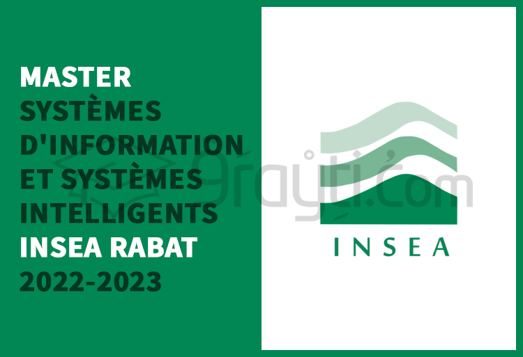 Concours d'accès au Master Systèmes d'Information et Systèmes Intelligents de l'INSEA Rabat 2022-2023