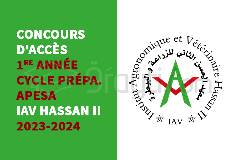 Concours APESA De L'IAV Hassan II 2023-2024 - 9rayti.Com